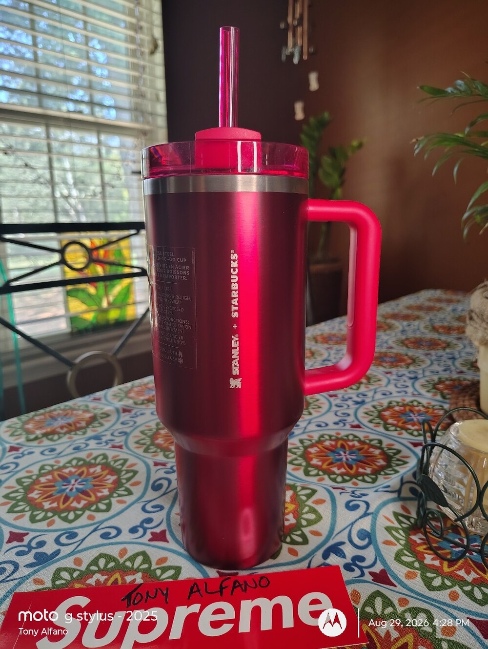 Stanley x Starbucks Holiday Red 40oz Quencher BNWT - In Hand Ships Fast